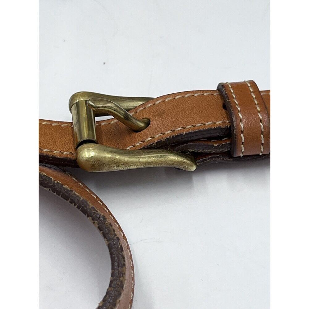Dooney & Bourke Authenticated Vintage‎ ALW Taupe Saddle Bag Cavalry Troop USA - Picture 3 of 15